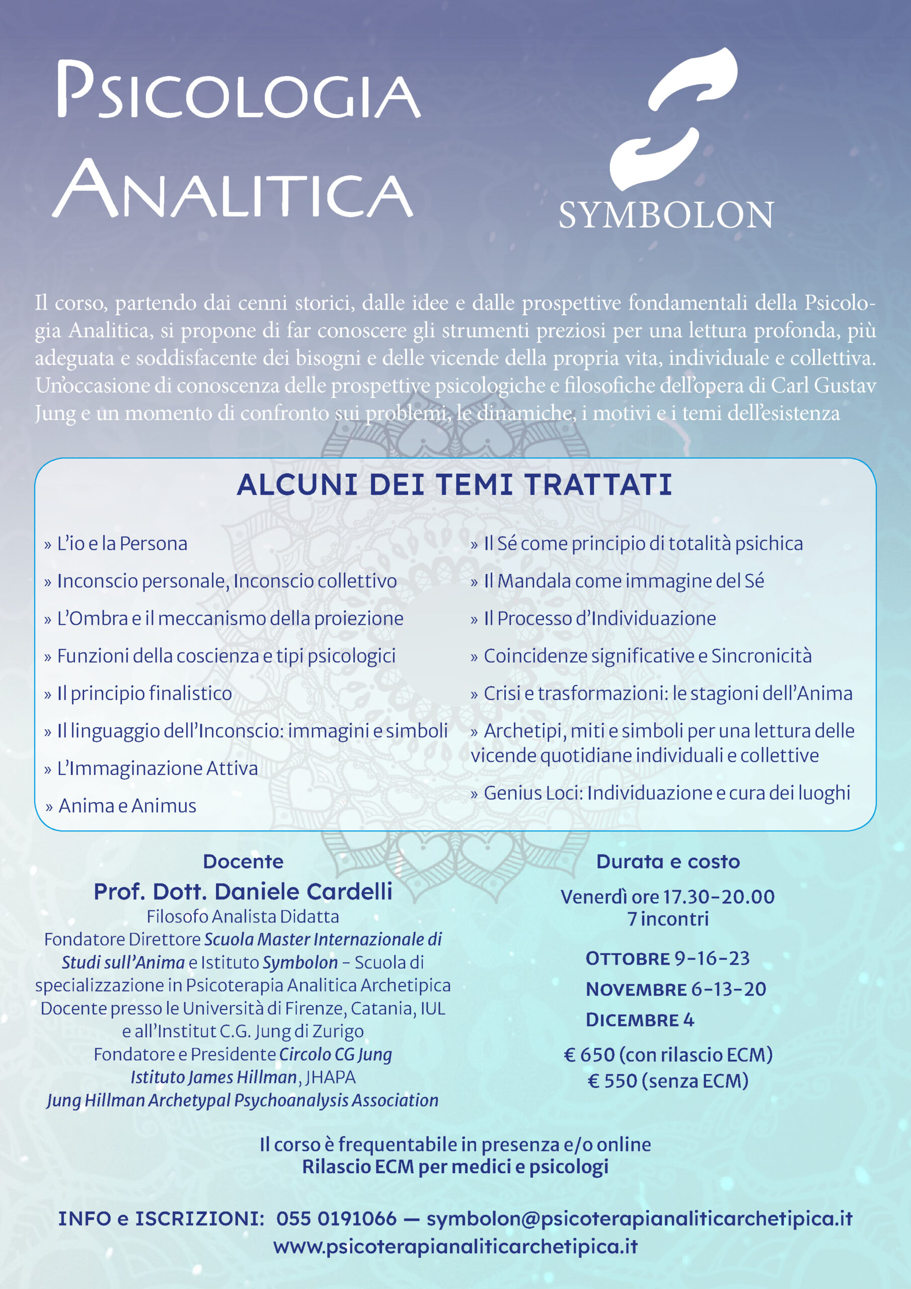 Formazione continua Psicologia Analitica 2026
